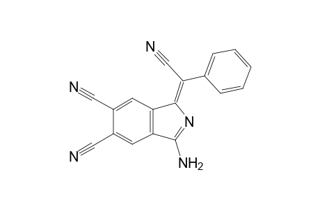 1-Amino-3-(.alpha.-cyanobenzylidene)-5,6-dicyano-3H-isoindole