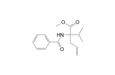 4-Pentenoic acid, 2-(benzoylamino)-2-(1-methylethyl)-, methyl ester