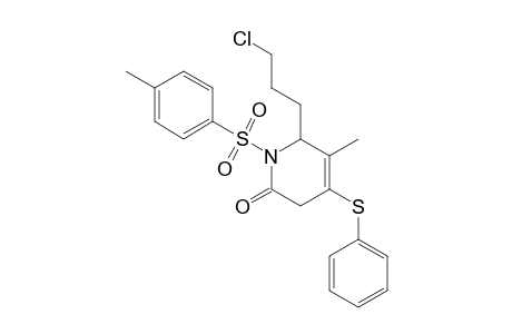 6-(3-Chloropropyl)-5-methyl-4-(phenylthio)-1-tosyl-1,2,3,6-tetrahydro-2-pyridinone