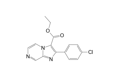 3-ETHOXYCARBONYL-2-(4'-CHLOROPHENYL)-IMIDAZO-[1,2-A]-PYRAZINE