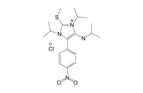 1,3-DIISOPROPYL-2-(METHYLTHIO)-5-(4-NITROPHENYL)-4-(ISOPROPYLAMINO)-IMIDAZOLIUM-CHLORIDE