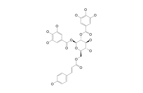 1-O,2-O-DIGALLOYL-6-O-(TRANS)-PARA-COUMAROYL-BETA-D-GLUCOPYRANOSIDE