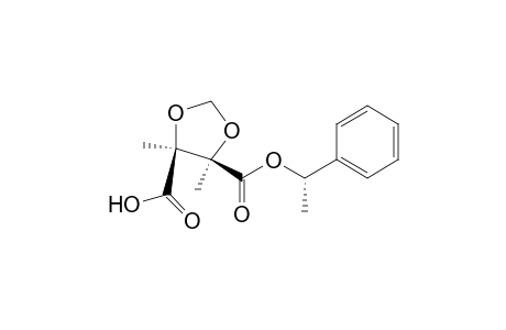 1-[(S)-1'-Phenylethyl] Hydrogen (2R,3S)-2,3-dimethyl-2,3-methylenedioxysuccinate