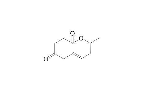 (E)-4-Oxo-6-decen-9-olide