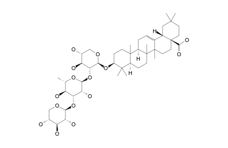 PROSAPOGENIN-AX-3;OLEANOLIC-ACID-3-O-BETA-D-XYLOPYRANOSYL-(1->3)-ALPHA-L-RHAMNOPYRANOSYL-(1->2)-BETA-D-XYLOPYRANOSIDE