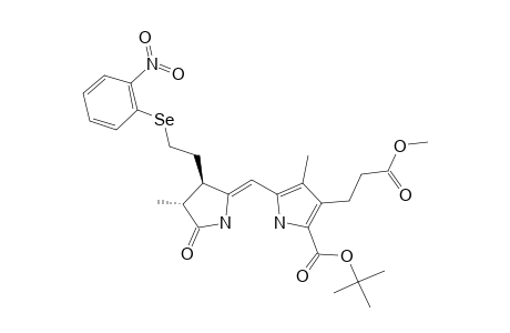 (Z,2RS,3RS)-9-(TERT.-BUTOXYCARBONYL)-2,3-DIHYDRO-8-[2-(METHOXYCARBONYL)-ETHYL]-2,7-DIMETHYL-3-[2-(2-NITROPHENYLSELENO)-ETHYL]-DIPYRRIN-1(10H)-ONE