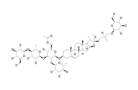 (25S)-26-[(BETA-D-GLUCOPYRANOSYL)-OXY]-22-ALPHA-METHOXYFUROST-5-EN-3-BETA-YL-O-ALPHA-L-RHAMNOPYRANOSYL-(1->2)-O-[O-BETA-D-GLUCOPYRANOSYL-(1->4)-ALP