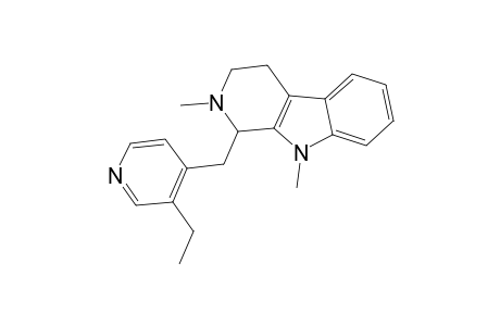 (+/-)-1,2,3,4-TETRAHYDRO-NA,NB.DIMETHYL-1-[(3-ETHYLPYRIDINE-4-YL)-METHYL]-BETA-CARBOLINE