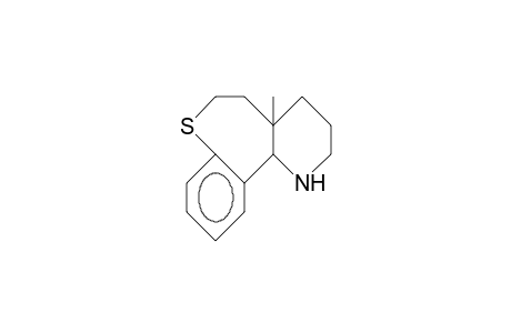 1,2,3,4,4a,5,6,11b-Octahydro-4a-methyl-(1)benzothiepino(5,4-B)pyridine