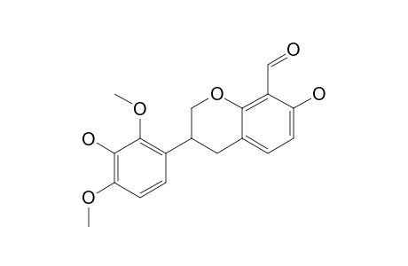 3,4-DIHYDRO-7-HYDROXY-3-(3-HYDROXY-2,4-DIMETHOXYPHENYL)-2-H-1-BENZOPYRANCARBALDEHYDE;SPHAEROSIN;7,3'-DIHYDROXY-2',4'-DI