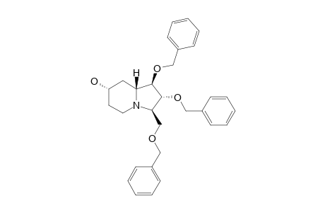 (1R,2R,3R,7S,8AR)-1,2-DIBENZYLOXY-7-HYDROXY-3-(BENZYLOXYMETHYL)-INDOLIZIDINE