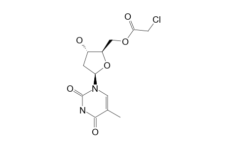 2-chloroacetic acid [(2R,3S,5R)-5-(2,4-diketo-5-methyl-pyrimidin-1-yl)-3-hydroxy-tetrahydrofuran-2-yl]methyl ester