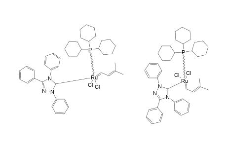 (1,3,4-TRIPHENYL-4,5-DIHYDRO-1H-TRIAZOL-5-YLIDENE)-(P-CY3)(CL)2-RU=CH-CH=CME2;MINOR-ISOMER+MAJOR-ISOMER;MIXTURE