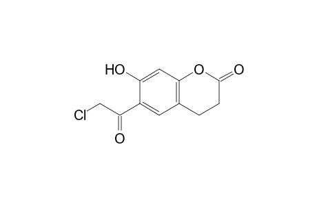 6-(2-Chloranylethanoyl)-7-oxidanyl-3,4-dihydrochromen-2-one