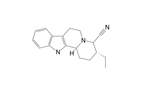 (3R,12bS)-3-ethyl-1,2,3,4,6,7,12,12b-octahydropyrido[6,1-a]$b-carboline-4-carbonitrile