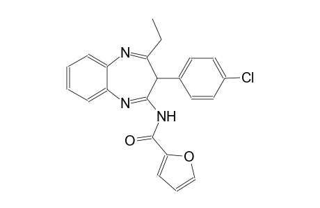 2-furancarboxamide, N-[3-(4-chlorophenyl)-4-ethyl-3H-1,5-benzodiazepin-2-yl]-