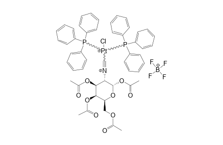 TRANS-CHLORO-(1,3,4,6-TETRA-O-ACETYL-2-DESOXY-2-ISOCYANO-ALPHA-D-GLUCOSE)-BIS-(TRIPHENYLPHOSPHANE)-PLATIN-(2)-TETRAFLUOROBORATE