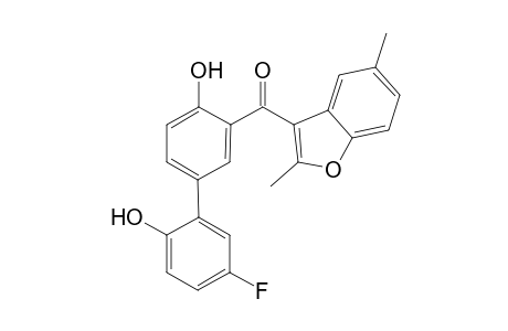 (2,5-Dimethyl-1-benzofuran-3-yl)(5'-fluoro-2',4-dihydroxy-1,1'-biphenyl-3-yl)methanone