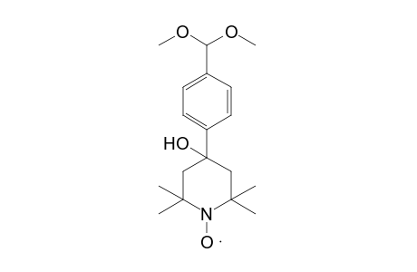 4-(p-FORMYLPHENYL)-4-HYDROXY-2,2,6,6-TETRAMETHYLPIPERIDINOOXY, DIMETHYL ACETAL (FREE RADICAL)