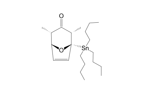 1-TRIBUTYLSTANYL-2,4-DIMETHYL-8-OXABICYCLO-[3.2.1]-OCT-6-EN-3-ONE