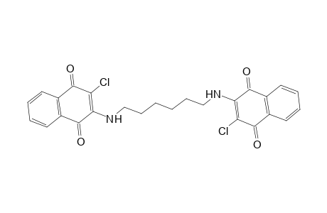 1,4-Naphthalenedione, 2,2'-(1,6-hexanediyldiimino)bis[3-chloro-