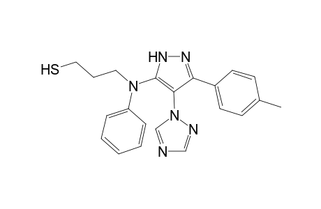 1-[5-(N-Phenyl-N-mercaptopropyl)amino-3-p-methylphenyl-1H-pyrazol-4-yl]-1,2,4-triazole