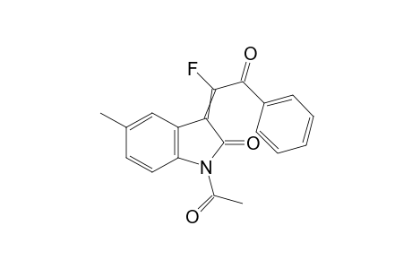 1-acetyl-3-(1-fluoro-2-oxo-2-phenyl-ethylidene)-5-methyl-indolin-2-one