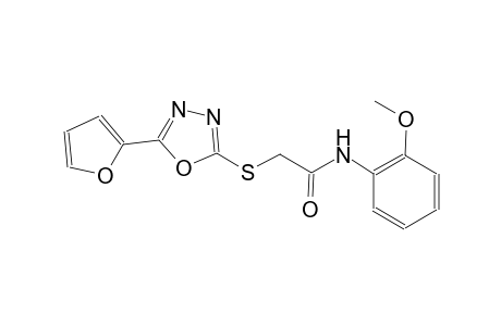 2-{[5-(2-furyl)-1,3,4-oxadiazol-2-yl]sulfanyl}-N-(2-methoxyphenyl)acetamide