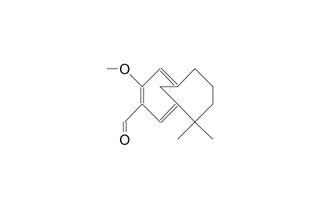 4-Methoxy-10,10-dimethyl-bicyclo(4.4.1)undeca-1,3,5-triene-3-carboxaldehyde