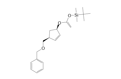 [(1S)-CIS-1-(4-BENZYLOXYMETHYLCYCLOPENT-2-EN-1-YL)-ETHENYLOXY]-TERT.-BUTYLDIMETHYLSILANE