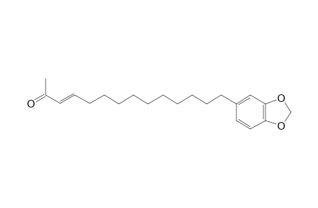 2-Oxo-14-(3',4'-methylenedioxyphenyl)-trans-3-tetradecene