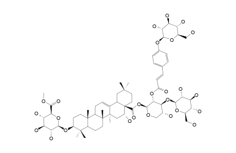 TRAGOPOGONSAPONIN-N;3-O-BETA-[4-O-METHYL-GLUCURONOPYRANOSYL]-ECHINOCYSTIC-ACID-28-O-[GLUCOPYRANOSYL-(1->3)-2-[GLUCOPYRANOSYL-(1->4)-COUMAROYLOXY]