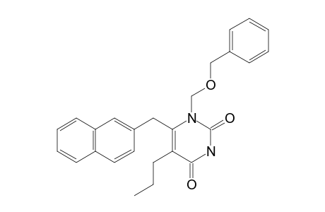 1-[(BENZYLOXY)-METHYL]-5-N-PROPYL-6-(2-NAPHTHYLMETHYL)-URACIL