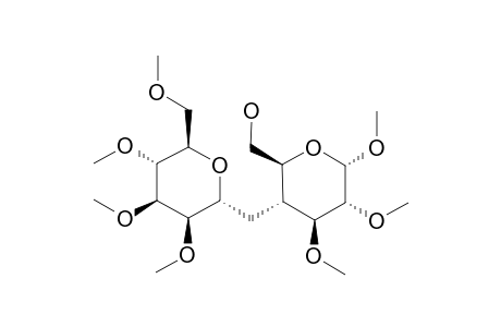 METHYL-2,3,4,6-TETRA-O-METHYL-ALPHA-D-MANNOPYRANOSYL-(1->4A)-2,3-DI-O-METHYL-4A-CARBA-ALPHA-D-GLUCOPYRANOSIDE