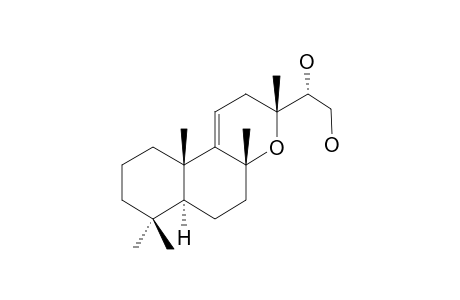 BLEPHARIZOL-B;8R,13R-OXIDO-14R,15-DIHYDROXYLABD-9(11)-ENE