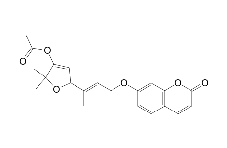 3-Acetoxy-5-[(E)-3-(2-oxo-2H-chromen-7-yloxy)-1-methyl-1-propenyl]-2,2-dimethyl-2,5-dihydrofuran