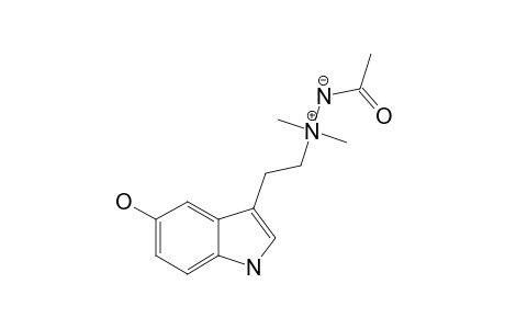 1-ACETYL-2-(2-(5-HYDROXY-1H-INDOL-3-YL)-ETHYL)-2,2-DIMETHYLHYDRAZIN-2-IUM-1-IDE