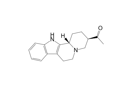 cis-(+-)-1-(1,2,3,4,6,7,12,12b-Octahydroindolo[2,3-a]quinolizin-3-yl)ethanone