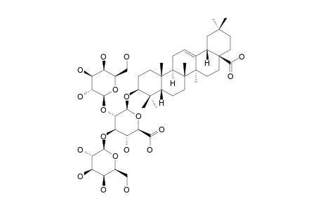 ELATOSIDE_B;OLEANOLIC_ACID_3-O-{[BETA-D-GALACTOPYRANOSYL-(1->2)]-[BETA-D-GALACTOPYRANOSYL-(1->3)]}-BETA-D-GLUCOPYRANOSIDURONIC_ACID