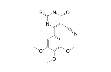 6-(3,4,5-TRIMETHOXYPHENYL)-4-OXO-2-THIOXO-1,2,3,4-TETRAHYDROPYRIMIDINE-5-CARBONITRILE