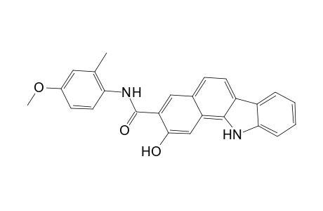 11H-Benzo[a]carbazole-3-carboxamide, 2-hydroxy-N-(4-methoxy-2-methylphenyl)-