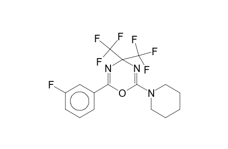 2-(3-Fluorophenyl)-6-piperidino-4,4-bis(trifluoromethyl)-1,3,5-oxadiazine