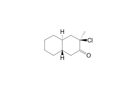 4-AXIAL-METHYL-CHLORO-TRANS-BICYCLO-[4.4.0]-DECAN-3-ONE