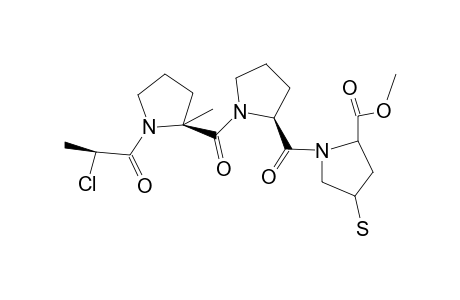 METHYL-(2S,4S)-N-[(2S)-N-[(2S)-2-CHLOROPROPIONYL]-2-METHYLPROLYL]-PROLYLY]-4-MERCAPTOPROLINATE