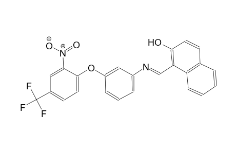 2-naphthalenol, 1-[(E)-[[3-[2-nitro-4-(trifluoromethyl)phenoxy]phenyl]imino]methyl]-