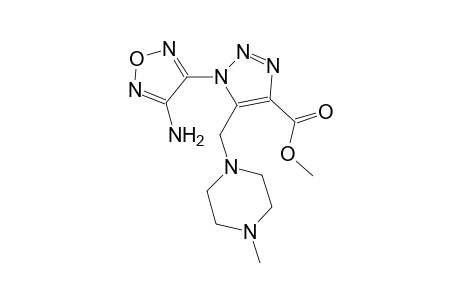 methyl 1-(4-amino-1,2,5-oxadiazol-3-yl)-5-[(4-methyl-1-piperazinyl)methyl]-1H-1,2,3-triazole-4-carboxylate