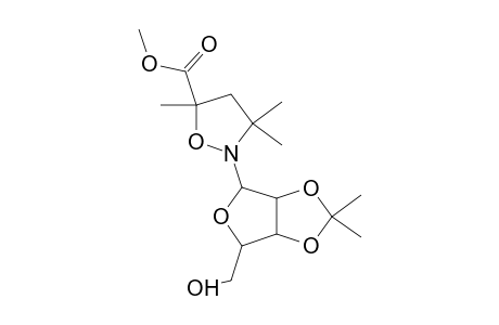 2-(2,2-dimethyl-6-methylol-3a,4,6,6a-tetrahydrofuro[3,4-d][1,3]dioxol-4-yl)-3,3,5-trimethyl-isoxazolidine-5-carboxylic acid methyl ester