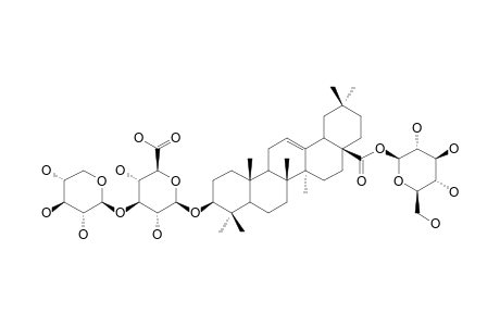 3-O-BETA-[XYLOPYRANOSYL-(1->3)-GLUCURONOPYRANOSYL]-OLEANOLIC-ACID-28-O-GLUCOPYRANOSYLESTER