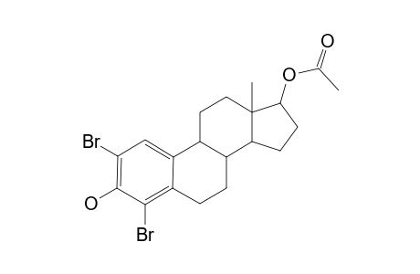 ESTRA-1,3,5(10)-TRIENE-2,4-DIBROMO-3,17.BETA.-DIOL(17.BETA.-ACETATE)