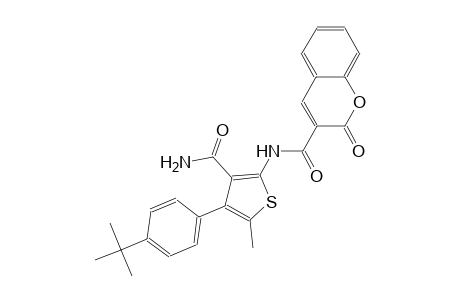 N-[3-(aminocarbonyl)-4-(4-tert-butylphenyl)-5-methyl-2-thienyl]-2-oxo-2H-chromene-3-carboxamide